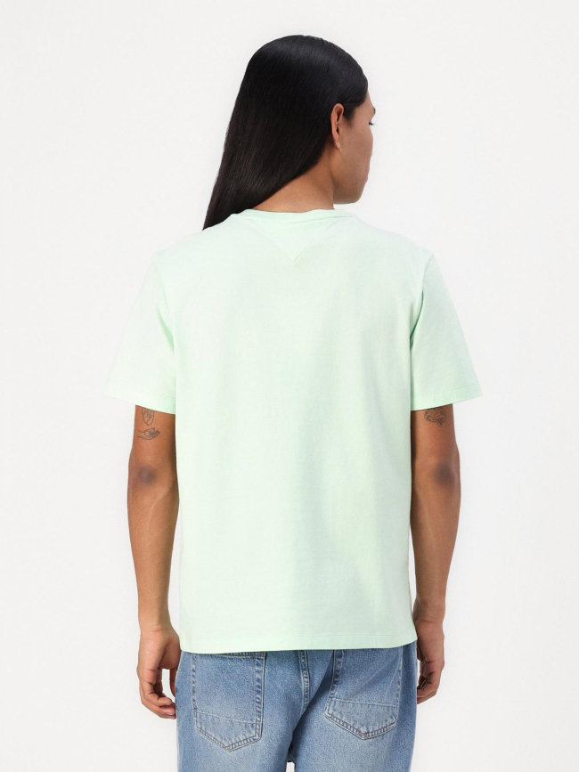 T-shirt à manches courtes ajusté vert homme - Tommy Jeans