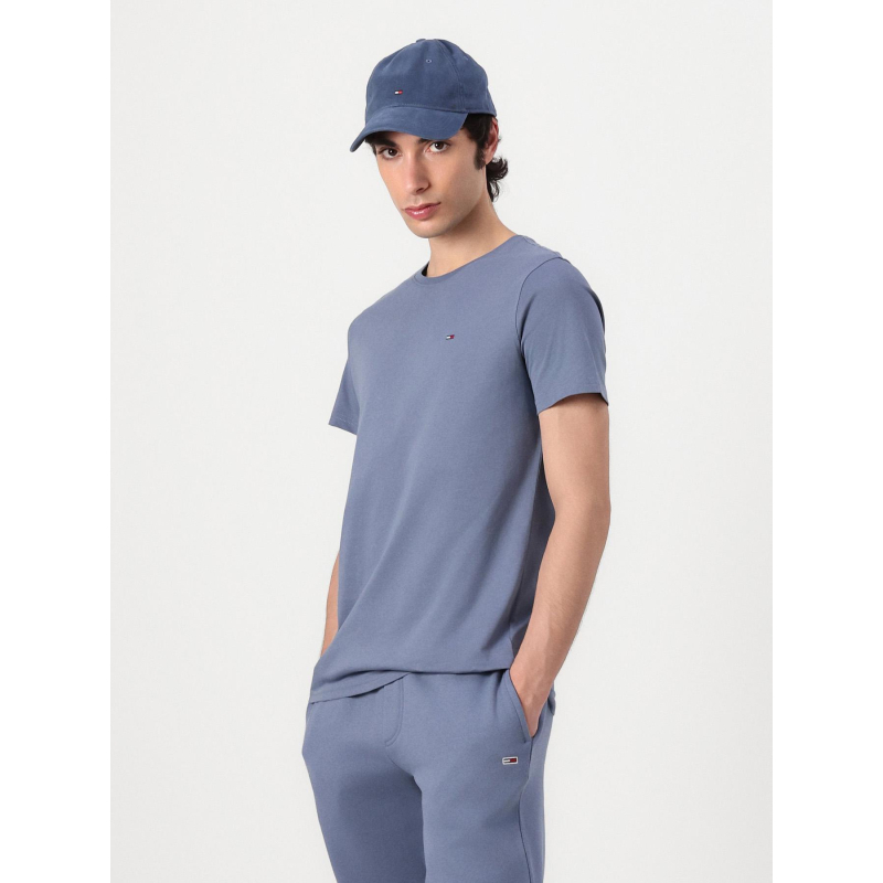 T-shirt à manches courtes ajusté bleu homme - Tommy Jeans