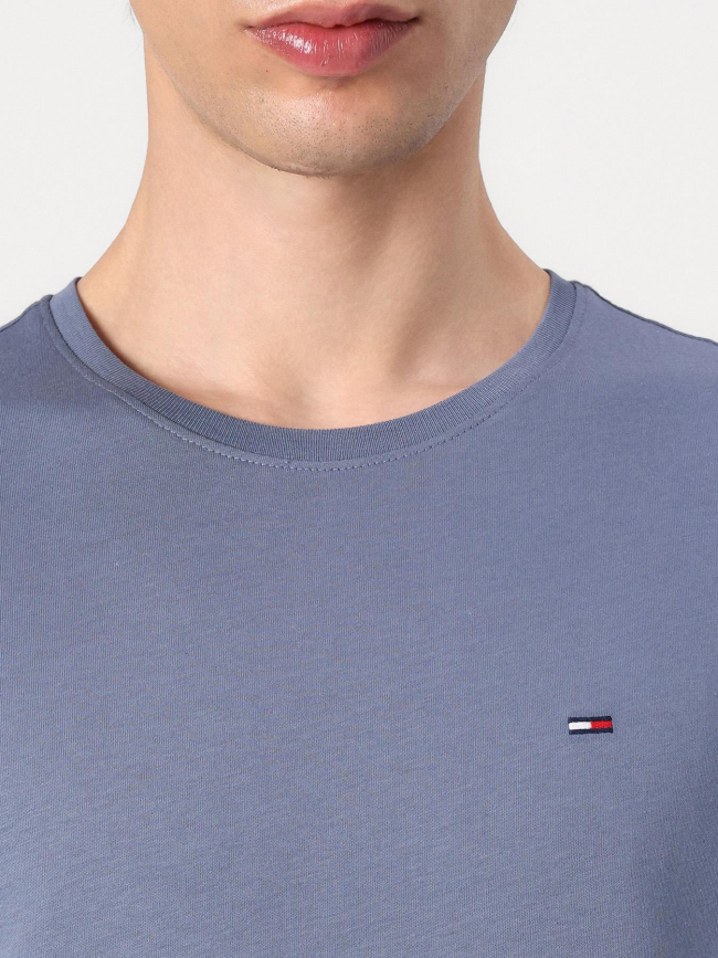 T-shirt à manches courtes ajusté bleu homme - Tommy Jeans