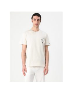 T-shirt à logo signature au dos beige homme - Tommy Hilfiger