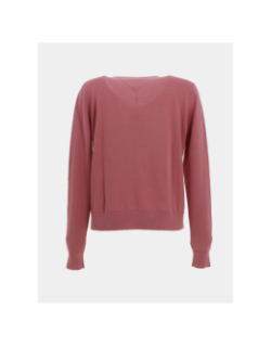 Pull en coton à col v essential rose femme - Tommy Jeans