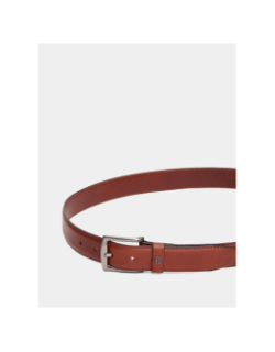 Ceinture denton à plaque drapeau marron homme - Tommy Hilfiger