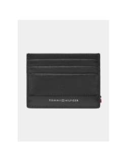 Porte-cartes en cuir à logo noir homme - Tommy Hilfiger