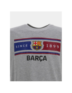 T-shirt à manches courtes fc barcelone gris homme - Holiprom