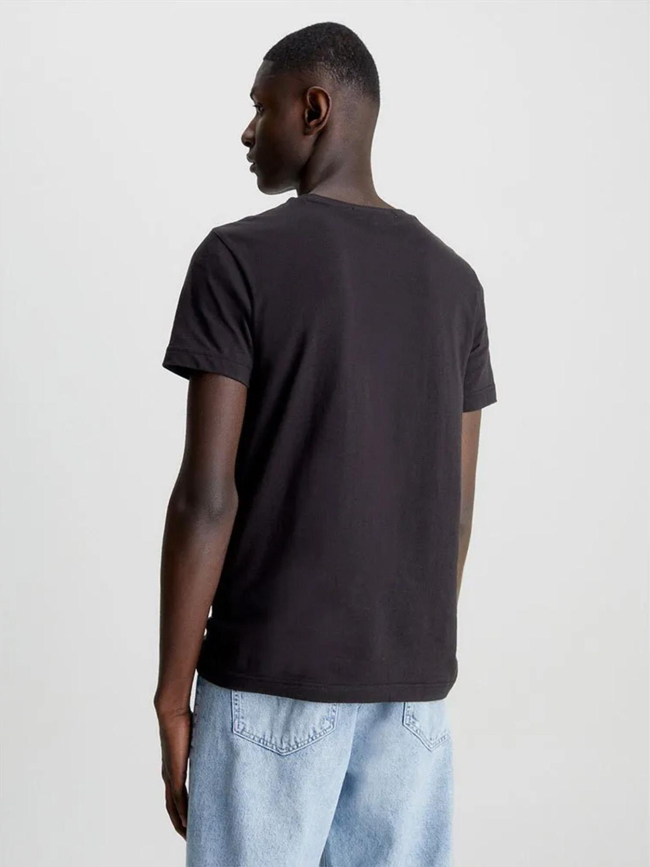 T-shirt slim avec logo noir homme - Calvin Klein Jeans