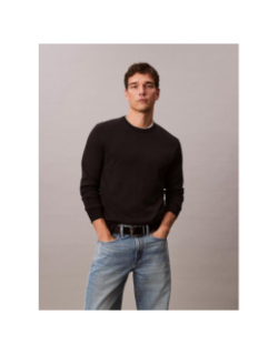 Pull premium en coton surpima noir homme - Calvin Klein