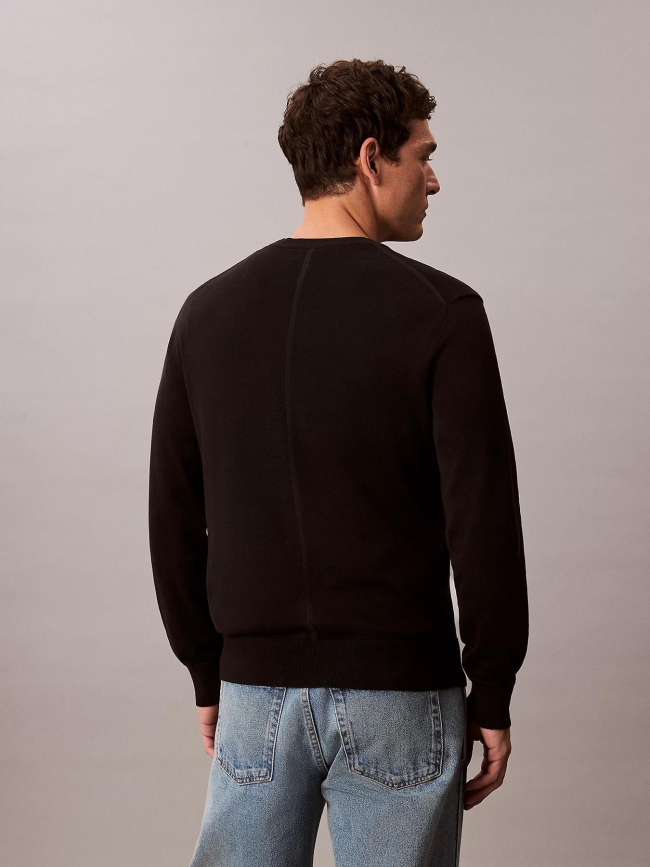 Pull premium en coton surpima noir homme - Calvin Klein