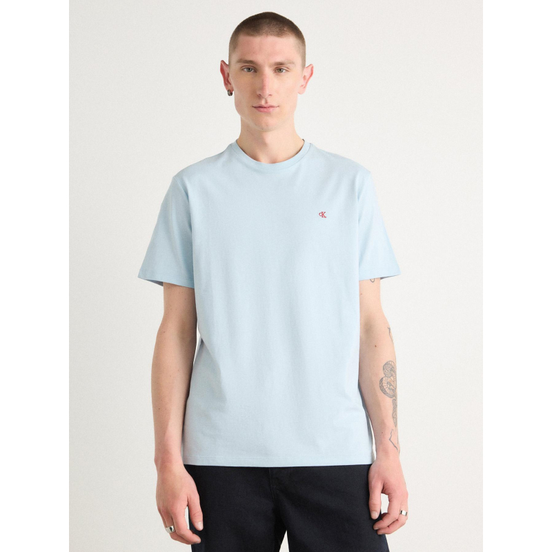 T-shirt smooth solid bleu homme - Calvin Klein Jeans
