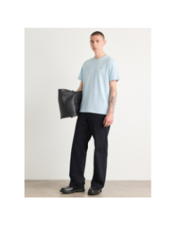 T-shirt smooth solid bleu homme - Calvin Klein Jeans