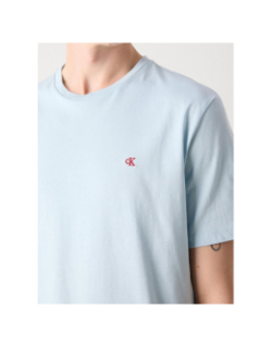 T-shirt smooth solid bleu homme - Calvin Klein Jeans