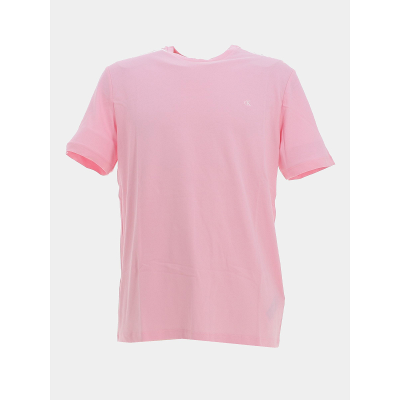 T-shirt smooth solid rose homme - Calvin Klein Jeans
