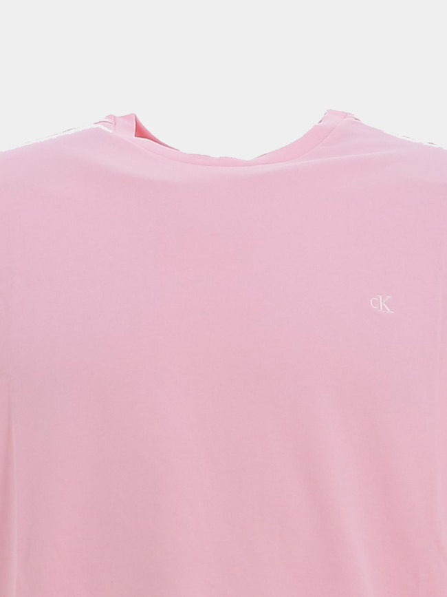 T-shirt smooth solid rose homme - Calvin Klein Jeans