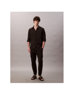 Pantalon cargo skinny en ripstop noir homme - Calvin Klein Jeans