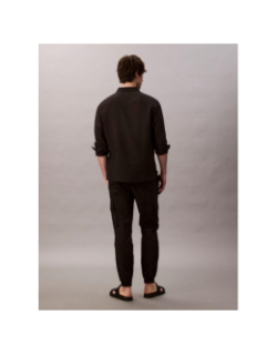 Pantalon cargo skinny en ripstop noir homme - Calvin Klein Jeans