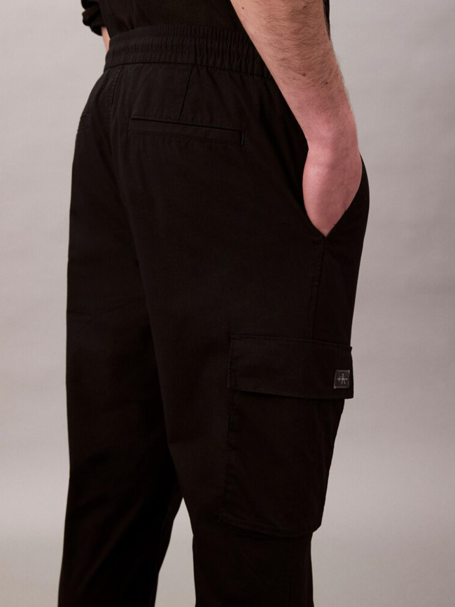 Pantalon cargo skinny en ripstop noir homme - Calvin Klein Jeans