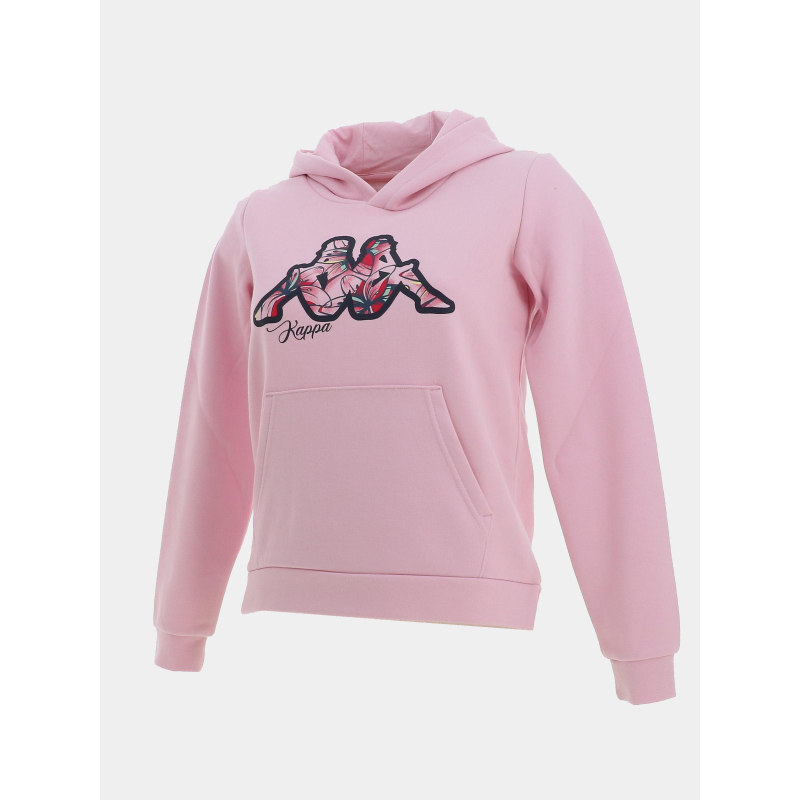 Sweat à capuche sabria rose fille - Kappa