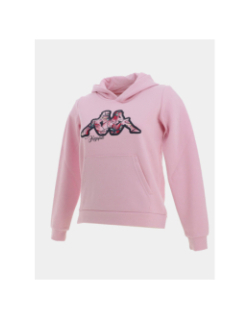 Sweat à capuche sabria rose fille - Kappa
