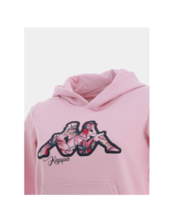 Sweat à capuche sabria rose fille - Kappa