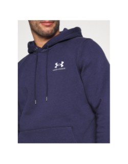 Sweat à capuche ua icon fleece bleu marine homme - Under Armour
