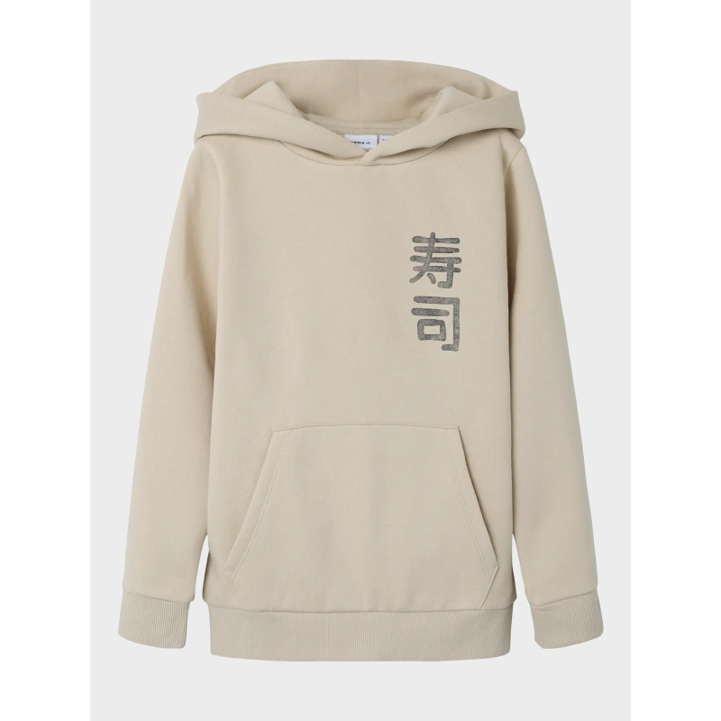 Sweat à capuche nkmkian beige enfant - Name It