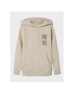 Sweat à capuche nkmkian beige enfant - Name It