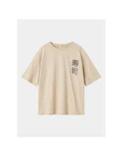 T-shirt à manches courtes nkmkane beige enfant - Name It