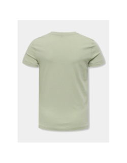 T-shirt beate mena life vert fille - Only