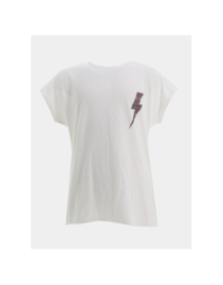 T-shirt lucy life rock blanc fille - Only