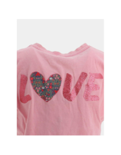 T-shirt love lucy life rock rose fille - Only