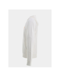 Sweat à capuche seven blanc orange homme - Jack & Jones