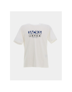 T-shirt seven blanc bleu homme - Jack & Jones