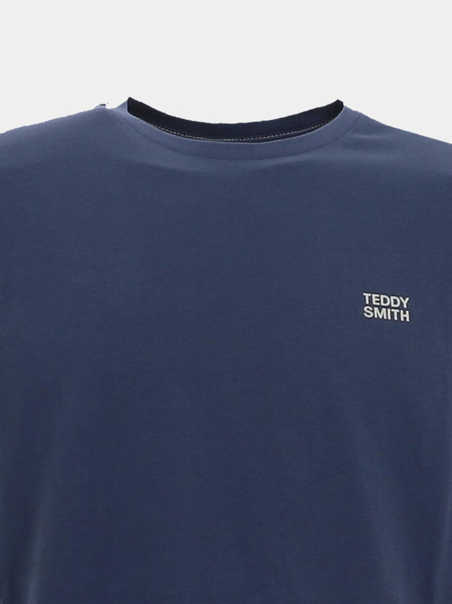 T-shirt à manches courtes the tee 1 bleu homme - Teddy Smith