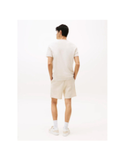 T-shirt badge ton sur ton beige homme - Tommy Jeans