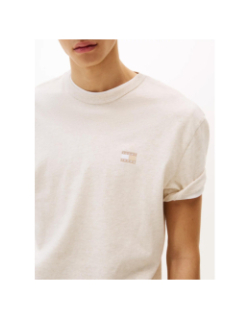 T-shirt badge ton sur ton beige homme - Tommy Jeans
