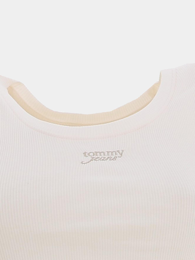 Débardeur ajusté à logo blanc femme - Tommy Jeans