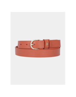 Ceinture en cuir effortless orange femme - Tommy Hilfiger