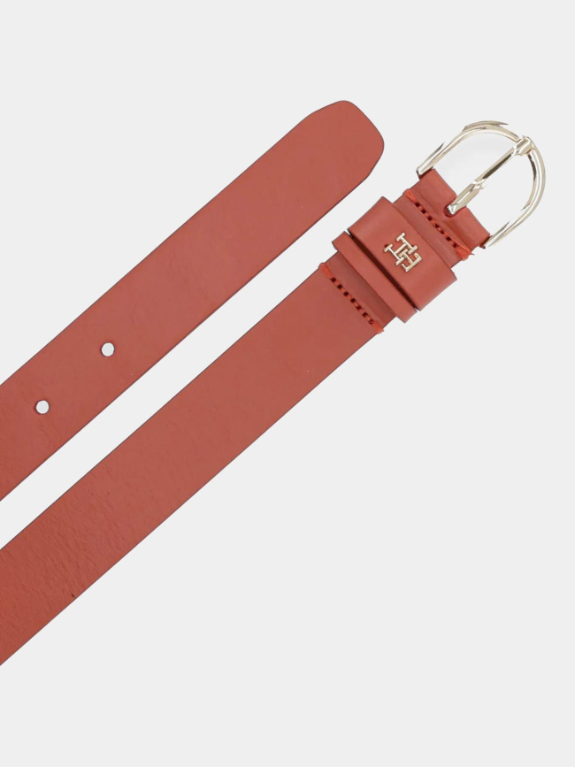 Ceinture en cuir effortless orange femme - Tommy Hilfiger