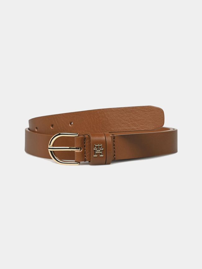 Ceinture en cuir effortless marron femme - Tommy Hilfiger