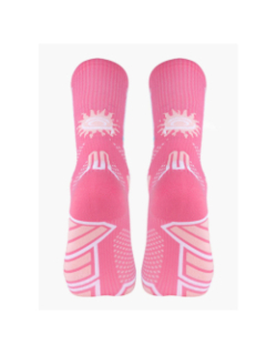 Paire de chaussettes de trail collector cocktail rose adulte - BV Sport