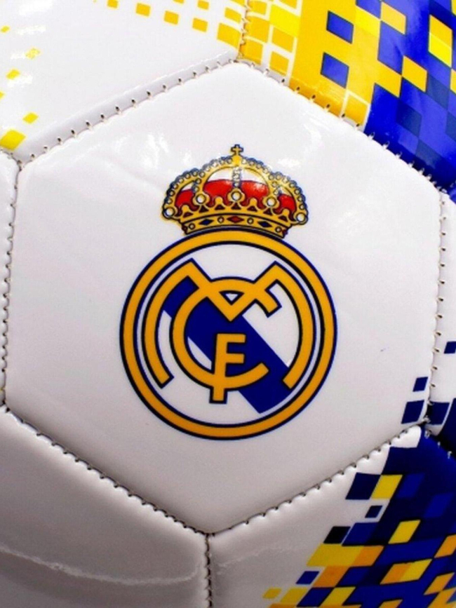 Ballon de football real madrid blanc t5 blanc - Holiprom