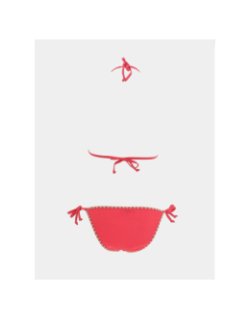 Maillot de bain 2 pièces lea uni rose fille - Lagon Bleu