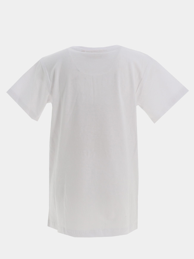 T-shirt logo brodé blanc garçon - American College