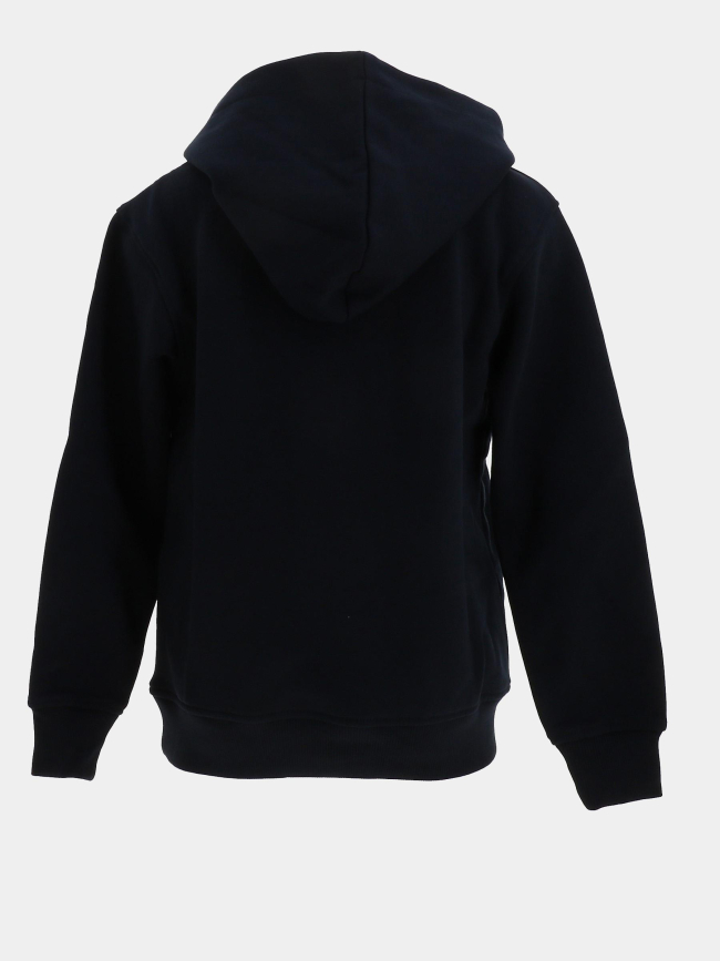 Sweat à capuche brodé bleu marine garçon - American College