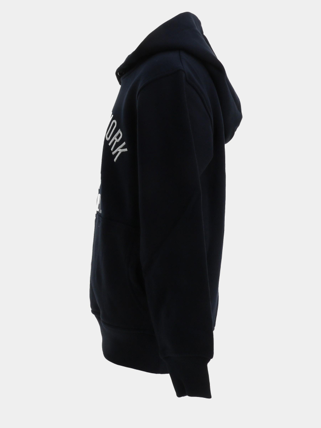 Sweat à capuche brodé bleu marine garçon - American College