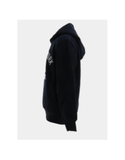 Sweat à capuche brodé bleu marine garçon - American College