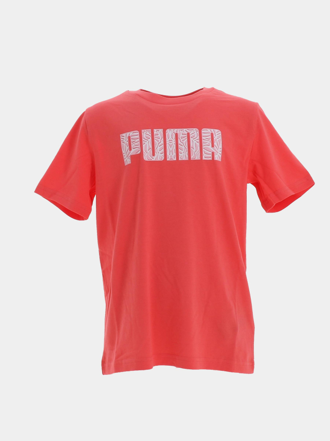 T-shirt back to school graphic rose fille - Puma