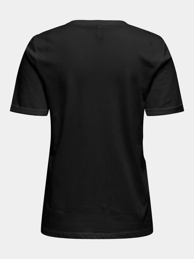 T-shirt stella life skull noir bordeaux femme - Only