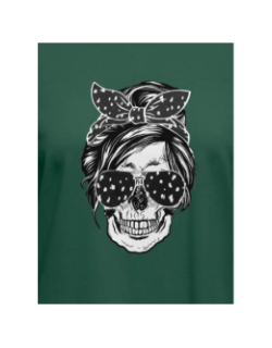 T-shirt stella life skull vert femme - Only