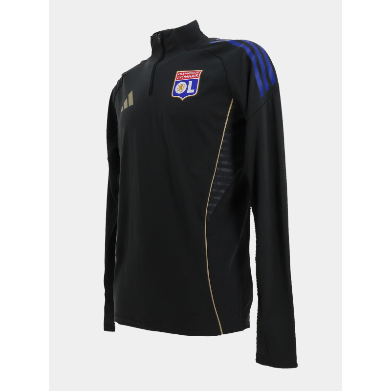Sweat de football entrainement OL gris homme - Adidas