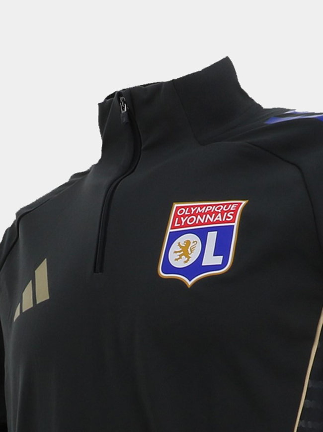 Sweat de football entrainement OL gris homme - Adidas